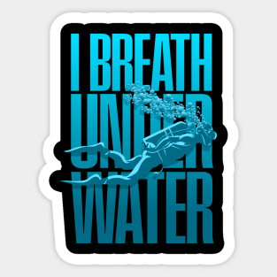 Scuba Diving Reef Diving Freediving Spearfishing prints graphic Sticker